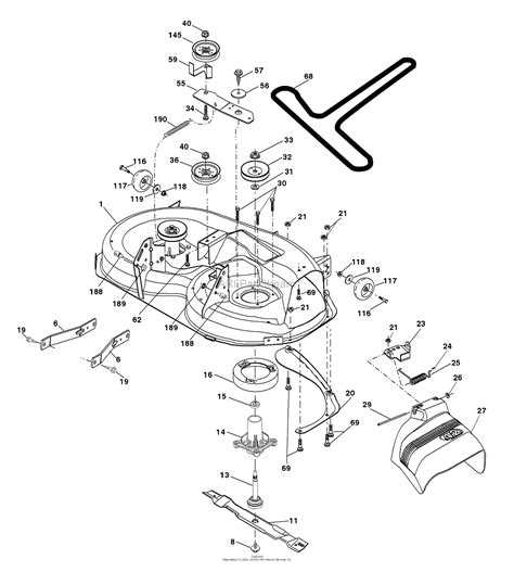 Husqvarna Yth 2242 T 96043002100 2006 01 Parts Diagram For Mower Deck