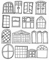 Coloring Windows Window Template Pages House Templates sketch template