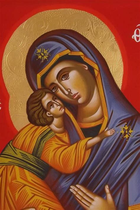 Mother Mary And The Holy Infant Virgin Eastern Orthodox Etsy In 2021