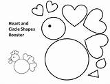 Circles Bookmarks Hubpages Roosters Triangle Farm Wehavekids sketch template