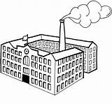 Fabbrica Fabricas Factories Colorare Azienda Misti Disegni Fabbriche Ciminiera sketch template