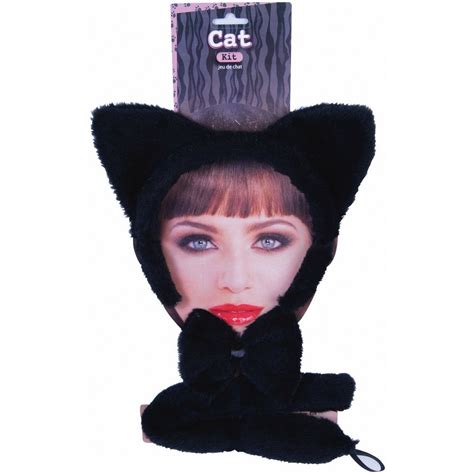 forum halloween fancy dress accessories black cat kit