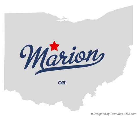 map  marion marion county  ohio