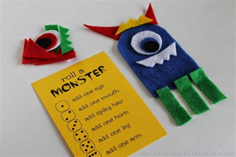 roll  monster game   printable monster games monster