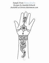 Mehndi sketch template