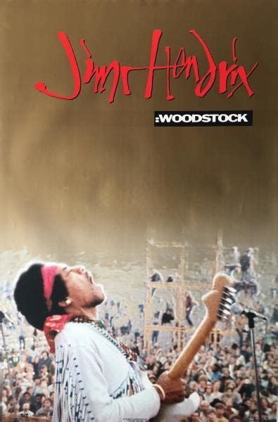 Jimi Hendrix Woodstock Vintage 1994 Poster 23 X 35 Ebay