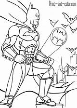 Batman Pages Coloring Color Print Might Also sketch template