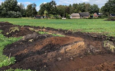 loopgraven uit tweede wereldoorlog ontdekt bij opgravingen  weiland erfgoedloket groningen