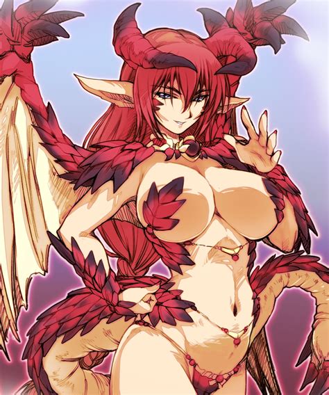 Rule 34 Big Breasts Breasts Dragon Dragon Girl Dragon Wings Dragoness