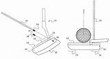 Patents Patent Putter Golf Drawing sketch template