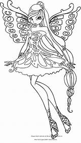 Winx Musa Butterflix Colorare Colorear Disegni Bloom Cartonionline Suunnittelu sketch template