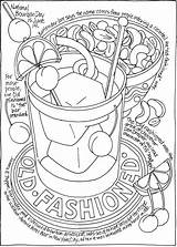 Coloring Doverpublications Food Publications Dover Pages Book Cocktails Pattern Welcome Dog Beer Wine sketch template