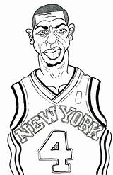Coloring Pages Lebron James Printable Carmelo Anthony Shoes Cartoon Nba Getdrawings Getcolorings Color Colorings sketch template