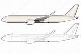 A350 Airbus Stock Illustration Vector Depositphotos sketch template