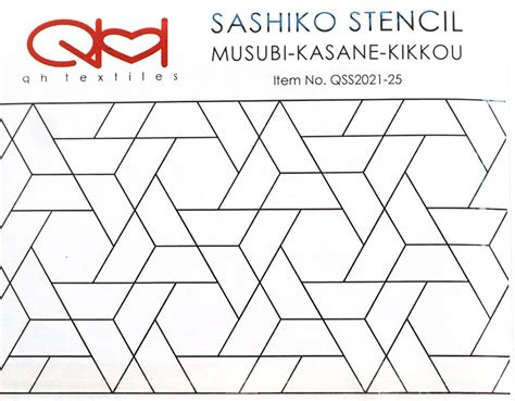 sashiko stencil  musubi kasane kikkou shibori dragon