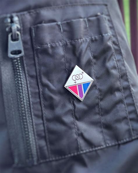 Bisexual Pride Pin Badge Strange Ways
