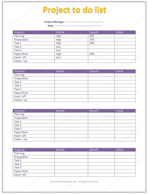 project list template emmamcintyrephotographycom