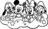 Mickey Coloring Pages Baby Friends Family Mouse Clubhouse Disney Printable Color Sheet Getcolorings Wecoloringpage Boy sketch template