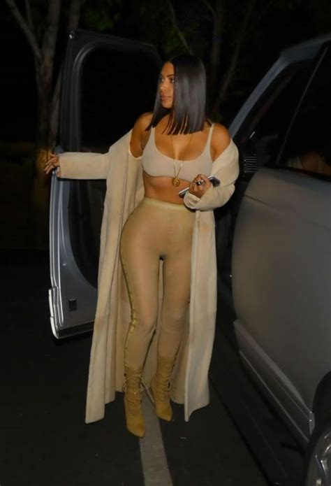 kim kardashian in a revealing bra esque top the