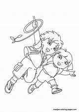 Go Diego Coloring Pages Browser Window Print sketch template
