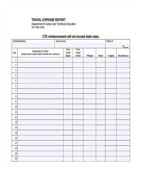 expense forms   ms word excel