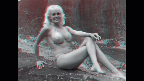 Pinup Girl Lindsay In Stereoscopic 3d Swimsuit Youtube