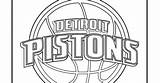 Coloring Detroit Pistons Sheets Template sketch template