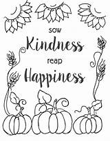 Coloring Fall Printable Kindness Pages Flowers Sheets Acts Print Flower Flowerpatchfarmhouse Color Downloadable Happy Reap Sow Sunflowers Pumpkins Template Getcolorings sketch template