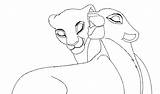 Lioness Coloring Lick Tlk Poker sketch template
