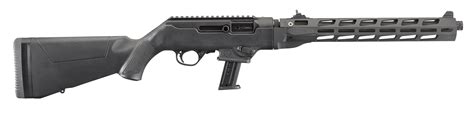 ruger  pc carbine  magpul  lok semi automatic mm luger   black fixed