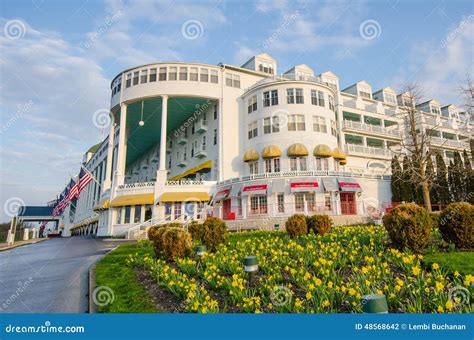 historisch groot hotel op mackinac eiland redactionele fotografie image  makreel michigan