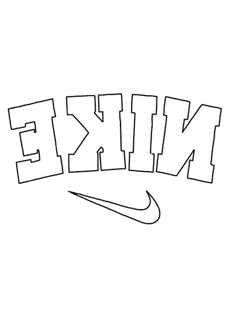 nike symbol coloring pages big deal  zine picture archive