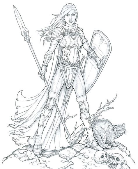 cool female warrior  art bing images warrior drawing character