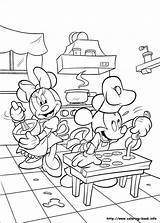 Minnie Colouring Miki sketch template