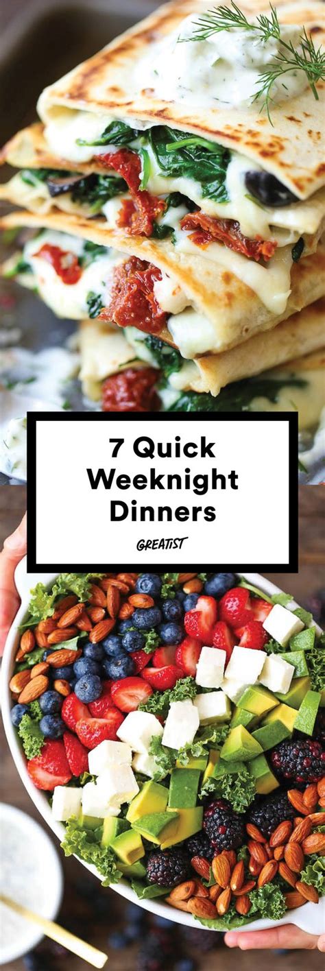 7 quick fix dinners that make weeknight cooking a cinch healthy dinners the next three days