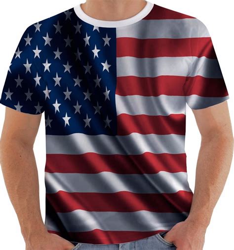 Camiseta Bandeira Usa 1 Estados Unidos Eua Flag Color R