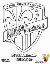 Coloring Soccer Montreal Impact Mls Pages Colouring Football East Usa Fifa Print Sport sketch template