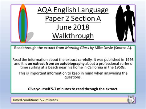aqa english language paper  june  teaching resources