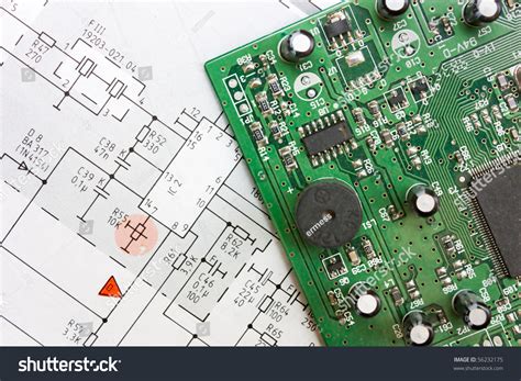 schematic diagram design electronic circuit electronic stock photo  shutterstock