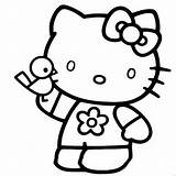 Kitty Hello Coloring Pdf Pages Comments sketch template