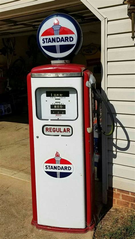 restored original tokheim gas pump standard oil company  gas pumps vintage gas pumps
