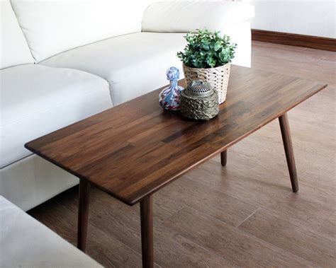 classic walnut coffee table modern wood furniture mid century eames