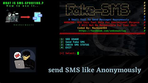 How To Send Spoof Sms In Kali Linux Send Messages Anonymously Youtube