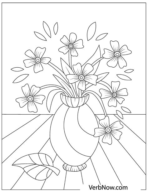 flowers coloring pages   printable  verbnow