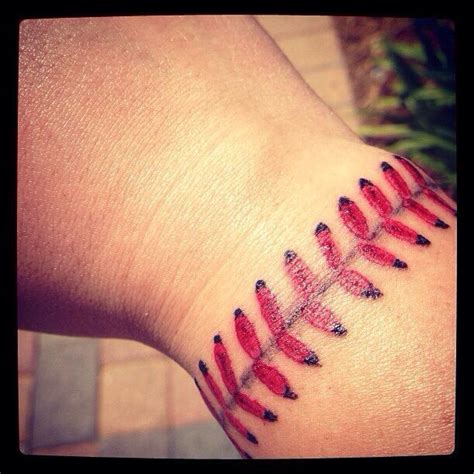 baseball tattoos softball tattoos stitch tattoo