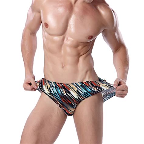 new mens sexy swimwear bikini briefs breathable gay swimming trunks