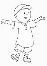Coloring Easy Pages Cartoon Getcolorings Caillou Cartoons sketch template