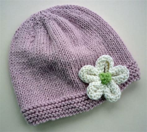 knit hat  flower patterns  knitting blog