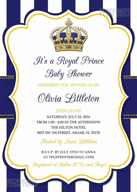 royal themed baby shower invitations unique royal prince baby shower