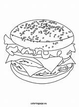 Coloring Cheeseburger Reddit Email Twitter sketch template